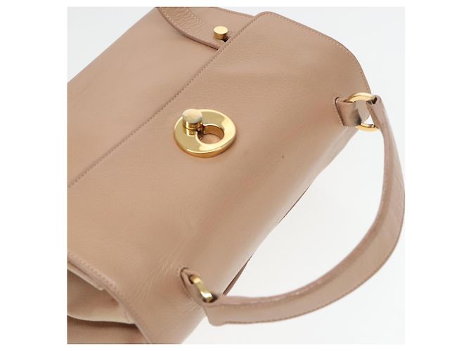 Borsa a mano SAINT LAURENT in pelle 2way Beige Oro 313499 Auth ep5999 D'oro - vista 6