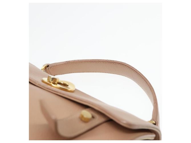Borsa a mano SAINT LAURENT in pelle 2way Beige Oro 313499 Auth ep5999 D'oro - vista 8