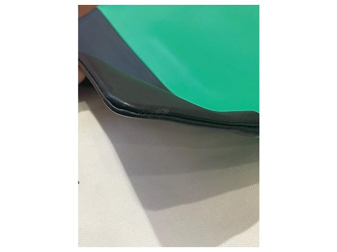 Céline Borse a mano CELINE T. Pelle Verde - vista 8