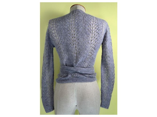 Autre Marque Chiara Bertani Mohair Cardigan Grau - Ansicht 4