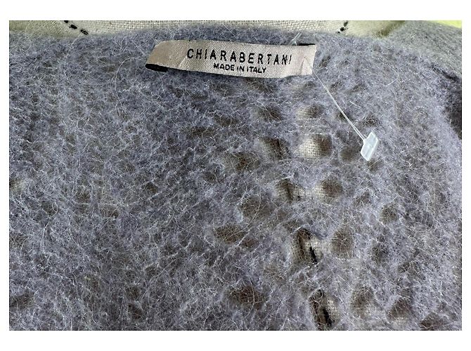 Autre Marque Chiara Bertani Mohair Cardigan Grau - Ansicht 5