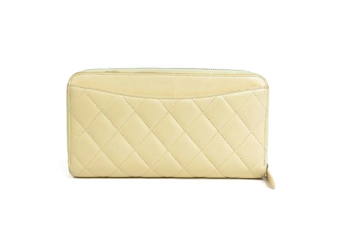 Chanel Creme Lammleder Langbörse Roh - Ansicht 2
