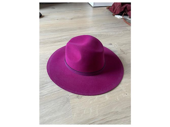 Cappello Hermès Acrobat in feltro di coniglio viola Porpora - vista 2