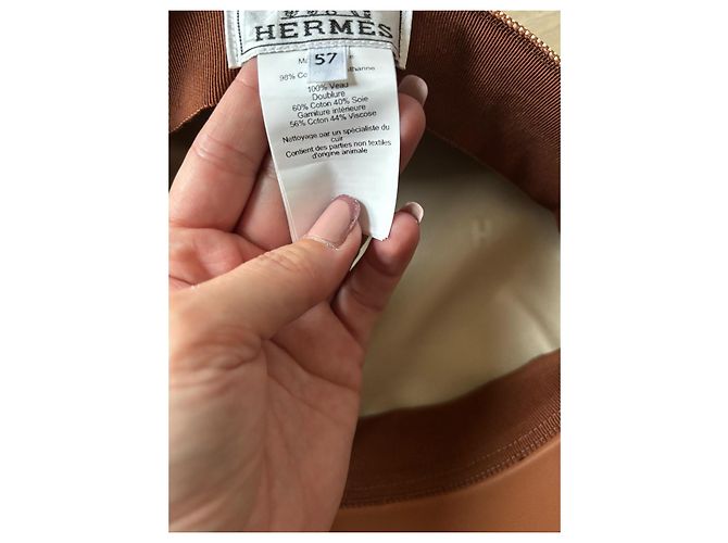 Hermès Cappelli Marrone chiaro - vista 6