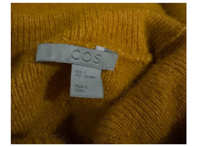 Cos Gelber Rollkragenpullover Alpaka Wollmischung - Ansicht 5