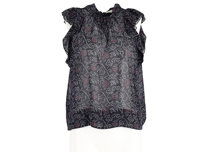 Ulla Johnson Dunia Stampato con Rouches Senza Maniche in Seta Multicolore - vista 4