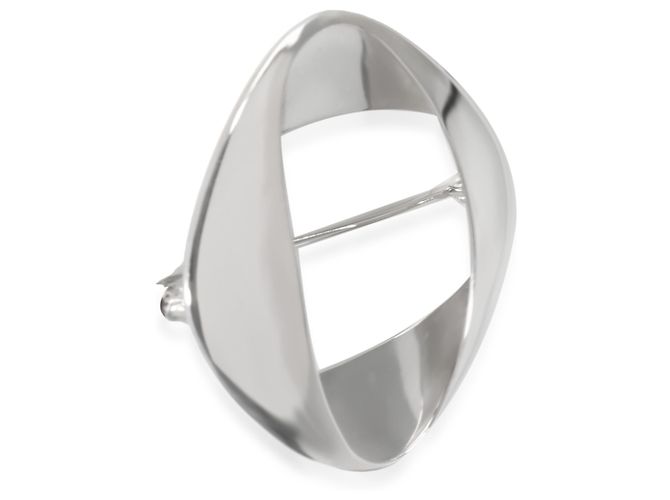 Georg Jensen Vintage Brosche aus Sterlingsilber Metallisch - Ansicht 3