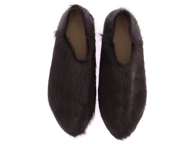 Autre Marque Mule e zoccoli Laneus T.EU 40 in pelle di vitello stile pony Marrone - vista 6
