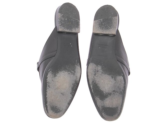 Mule e zoccoli Hermès T.EU 40 Pelle Nero - vista 7