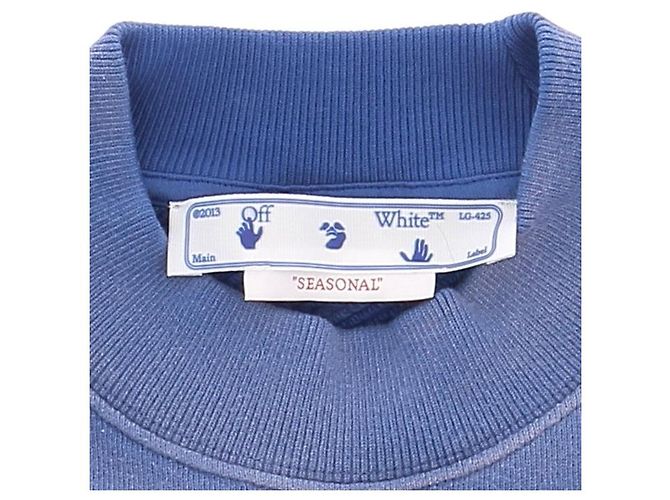 Off White Suéter de punto Off-White T.International S Algodón Azul - vista 6
