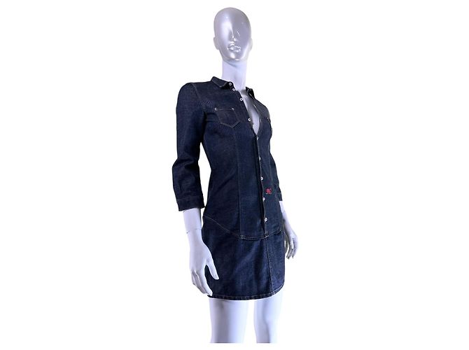 Dsquared2 Kleid in Denim Blau - Ansicht 2