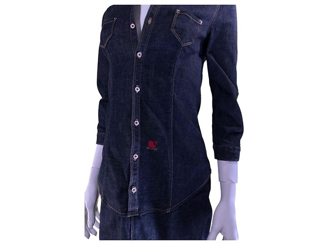 Dsquared2 Kleid in Denim Blau - Ansicht 4