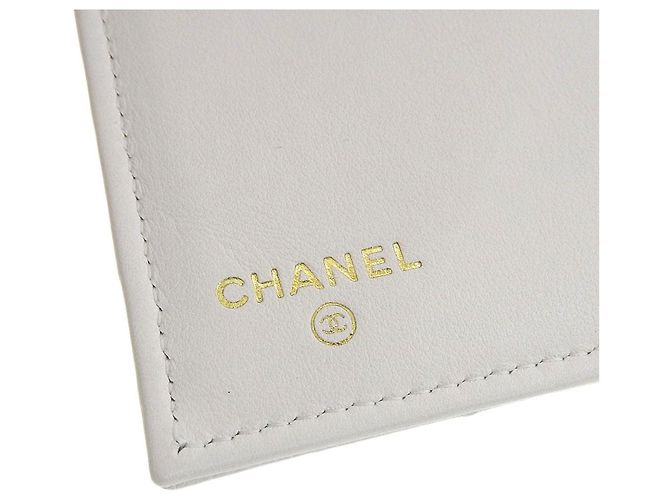 Cartera Trifold de Piel Caviar Chanel Blanca Blanco - vista 6