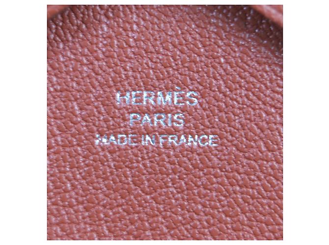 Hermès HERMES Calvi Duo Tarjetero 2024 Castaño - vista 5
