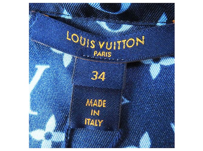 Camicia da pigiama in seta Monogram Louis Vuitton - vista 6