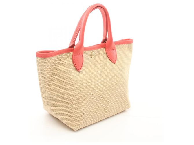 Longchamp Leather × Straw Le Pliage Panier 2way Bag 10144HZB218 - view 2