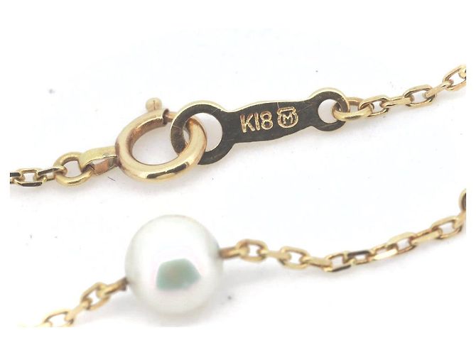 Bracciale in perle Mikimoto Au750 D'oro - vista 2