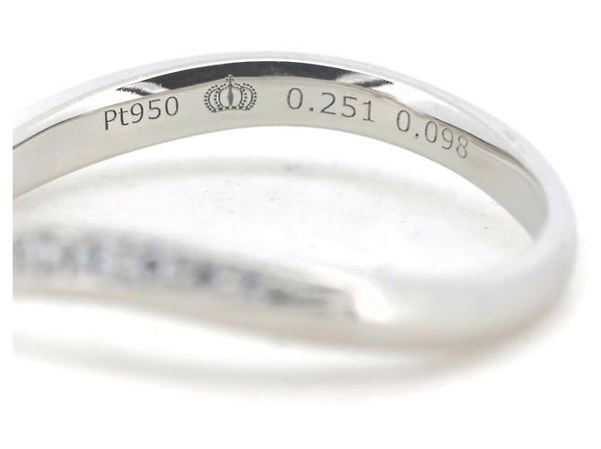 Autre Marque Exelco Diamantring Pt950 Platin - Ansicht 4