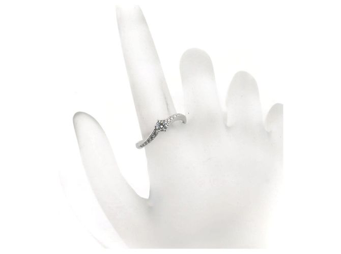 Autre Marque Exelco Diamantring Pt950 Platin - Ansicht 6