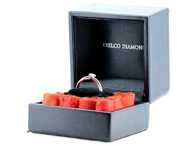 Autre Marque Exelco Diamantring Pt950 Platin - Ansicht 7