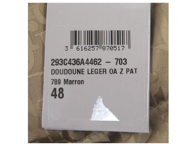 DIOR Nylon WZIP Daunenjacke 48 Braun - Ansicht 10