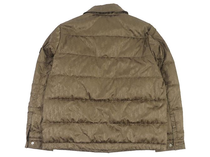 DIOR Nylon WZIP Daunenjacke 48 Braun - Ansicht 4