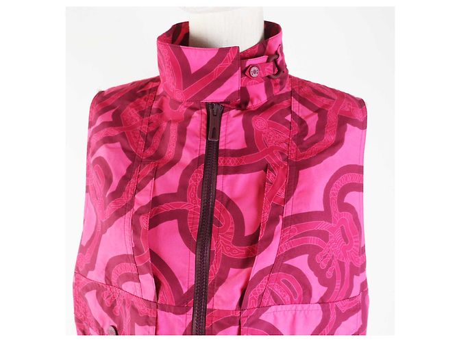 Hermès Hermes Nylon Steigbügel Fantasiejacke Damen - Ansicht 2