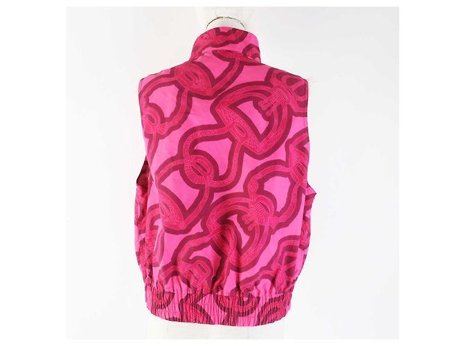 Hermès Hermes Nylon Steigbügel Fantasiejacke Damen - Ansicht 4