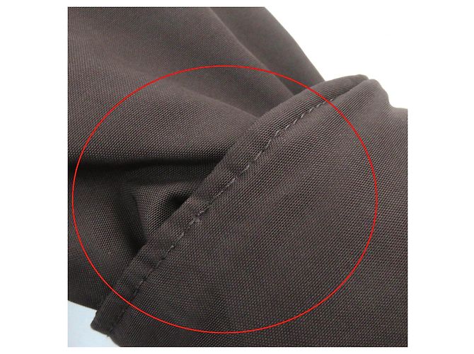 Jaqueta acolchoada com capuz e detalhe xadrez Salvatore Ferragamo Castanho escuro - vista 9