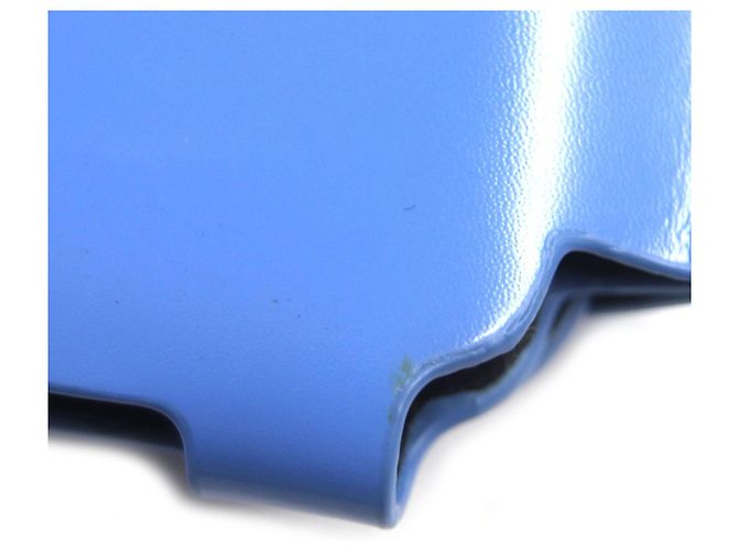 Custodia in pelle per auricolari con logo in metallo DIOR e portachiavi Blu - vista 9