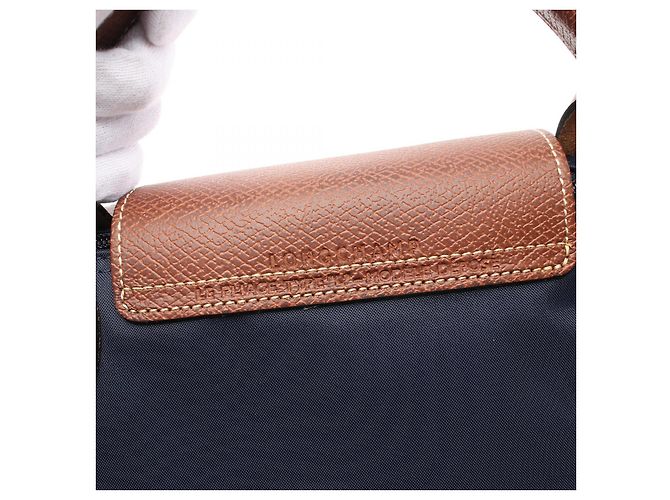 Borsa da viaggio Longchamp Le Pliage S in nylon e pelle - vista 4