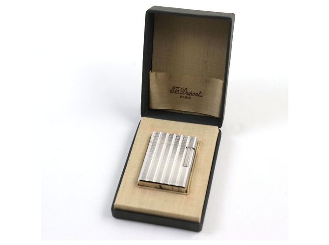 Autre Marque Briquet à gaz Dupont Line 1 Stripe Roller Argenté - vue 2