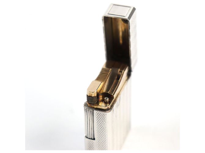 Autre Marque Briquet à gaz Dupont Line 1 Stripe Roller Argenté - vue 6