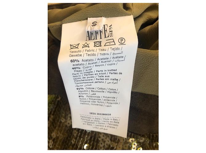 Alberta Ferretti Paillettenhose Khaki - Ansicht 5