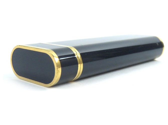 Cartier Lacquer Oval Logo Gaslighter Navy Gold Golden - view 5