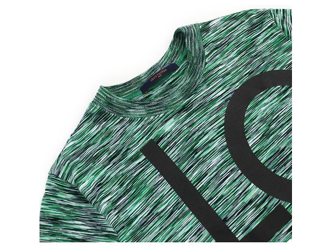 Camiseta de algodón verde con logo Galaxy Louis Vuitton S - vista 2