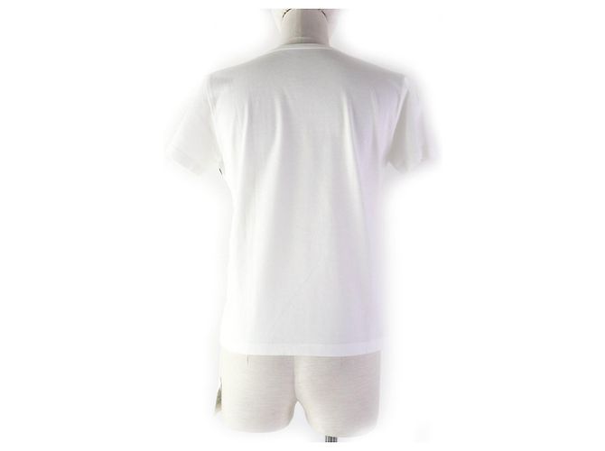 Issey Miyake Camiseta de cuello redondo para mujeres con patrón de puntos de algodón - vista 3
