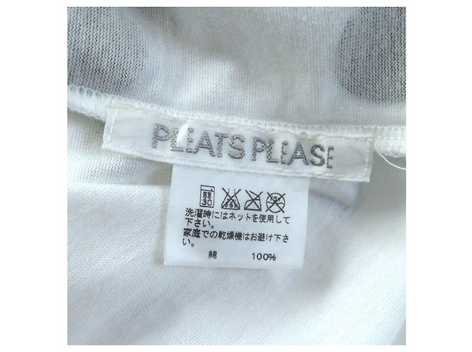 Issey Miyake Camiseta de cuello redondo para mujeres con patrón de puntos de algodón - vista 5
