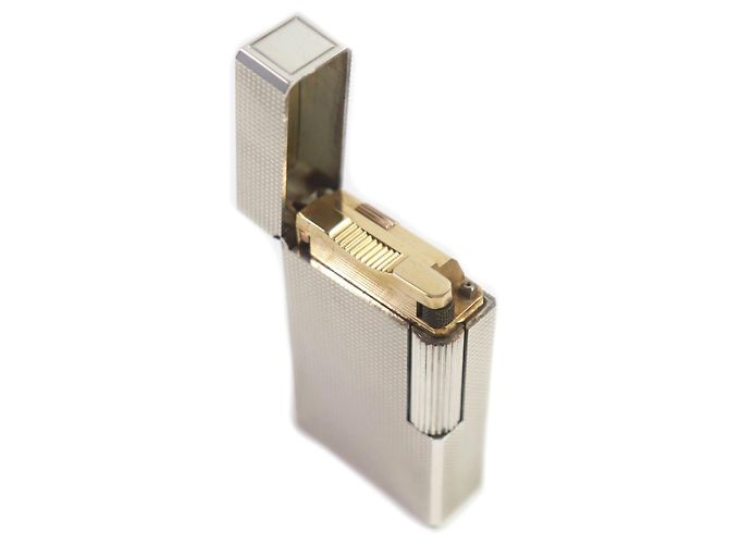 Autre Marque Dupont Line 1 Diamond Roller Gas Lighter Silvery - view 4