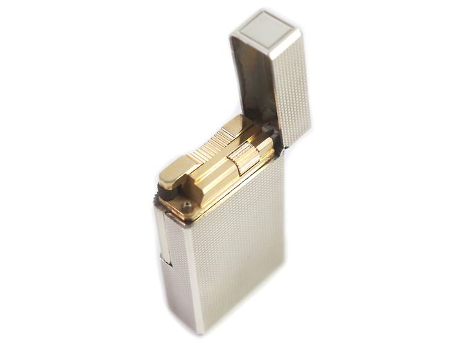 Autre Marque Dupont Line 1 Diamond Roller Gas Lighter Silvery - view 5