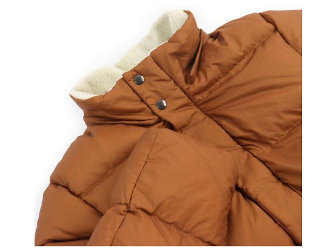Autre Marque EMMETI Hooded Down Coat with Shearling and Leather Brown - view 3