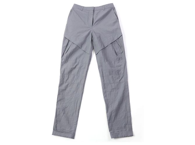 Pantaloni design in cotone e nylon Loewe grigi 34 donne Marrone - vista 2