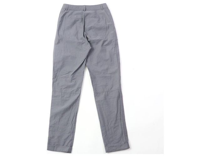 Pantaloni design in cotone e nylon Loewe grigi 34 donne Marrone - vista 3