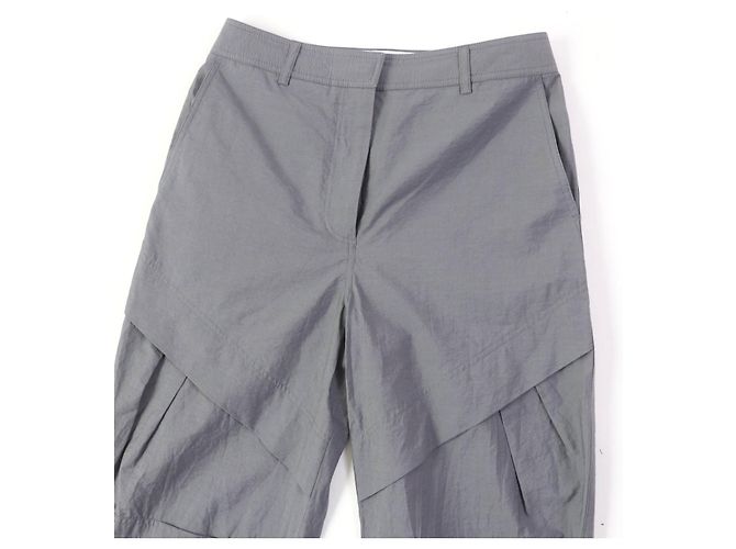 Pantaloni design in cotone e nylon Loewe grigi 34 donne Marrone - vista 4