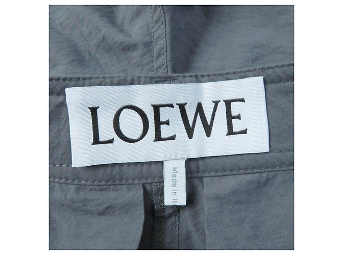 Pantaloni design in cotone e nylon Loewe grigi 34 donne Marrone - vista 8