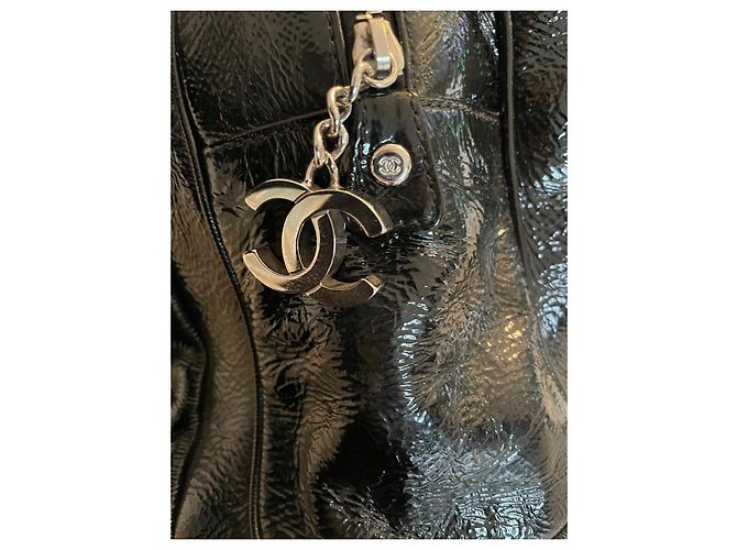 Trendy CC Borsa Chanel in vernice nera Nero - vista 10