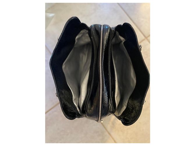 Trendy CC Borsa Chanel in vernice nera Nero - vista 6