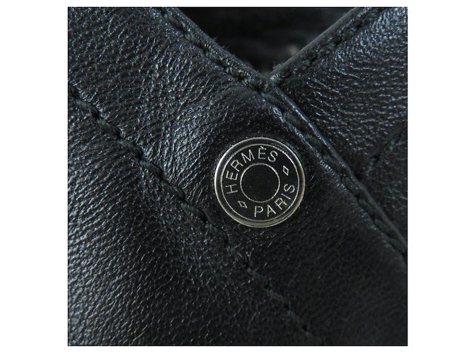 Hermès Hermes Leather Espadrilles Ankle Strap Black - view 8