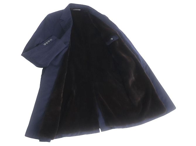 Loro Piana Baby Cashmere Chester Coat Navy - view 3