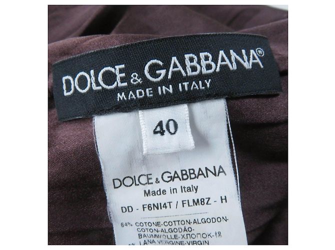Vestido de mezcla de algodón, lana y angora Dolce & Gabbana marrón 40 Castaño - vista 6